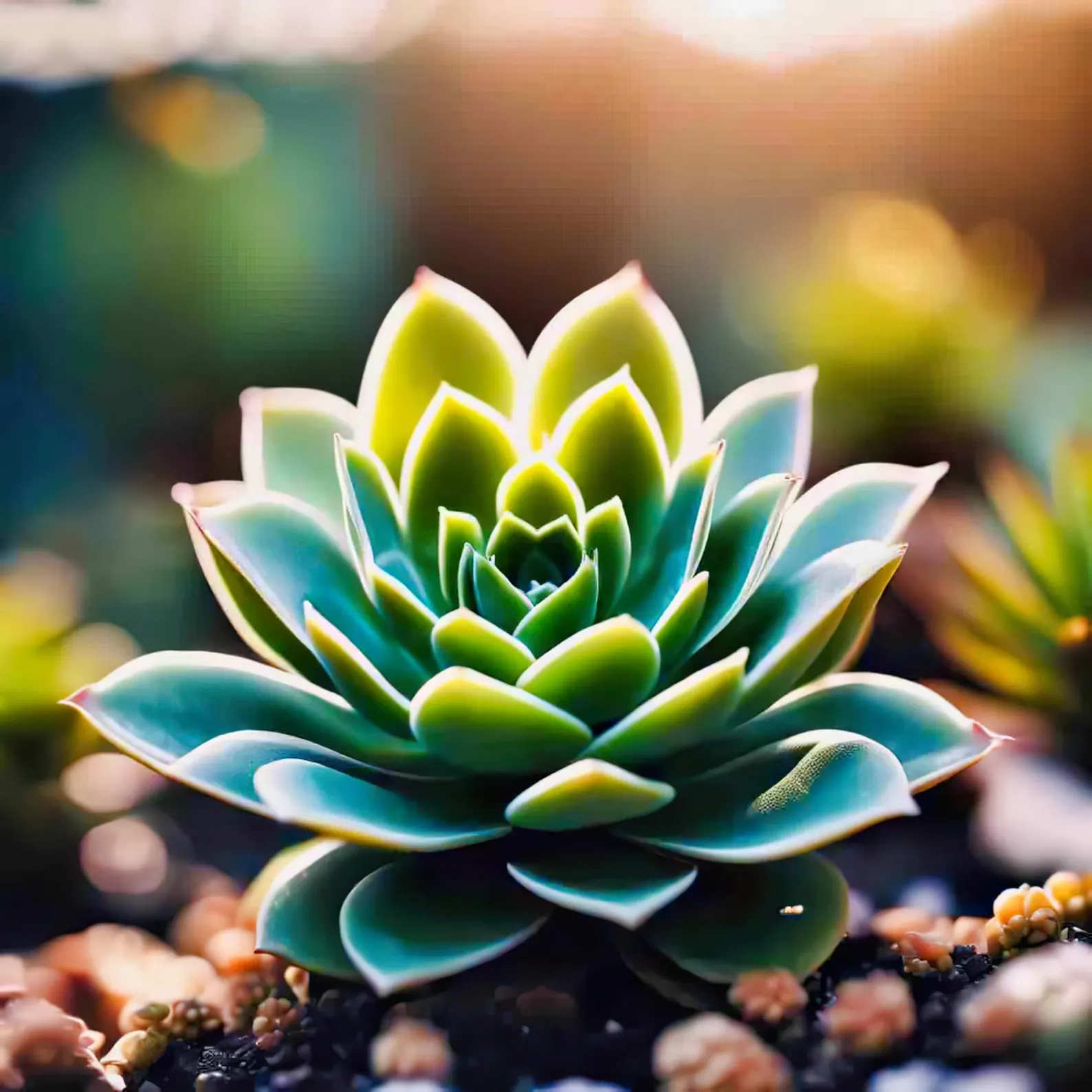 Sempervivum succulent botanical art
